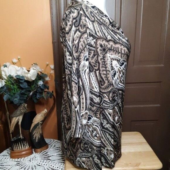 Susan Graver Women's Drape Neck Blouse size 2X - Picture 5 of 12